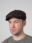 Кепка STETSON арт. 6870205 HATTERAS WOOL (оливковый / синий / красный)